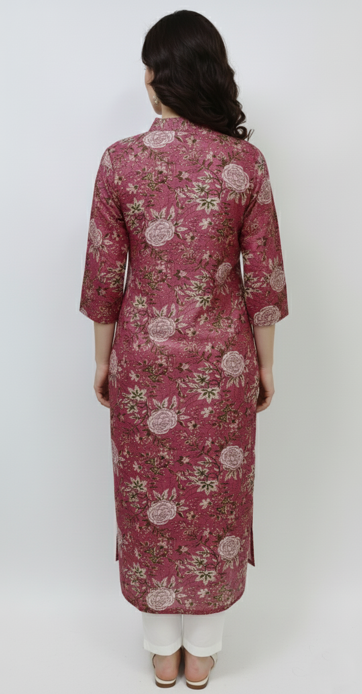 The Dusty Rose Botanical Kurti
