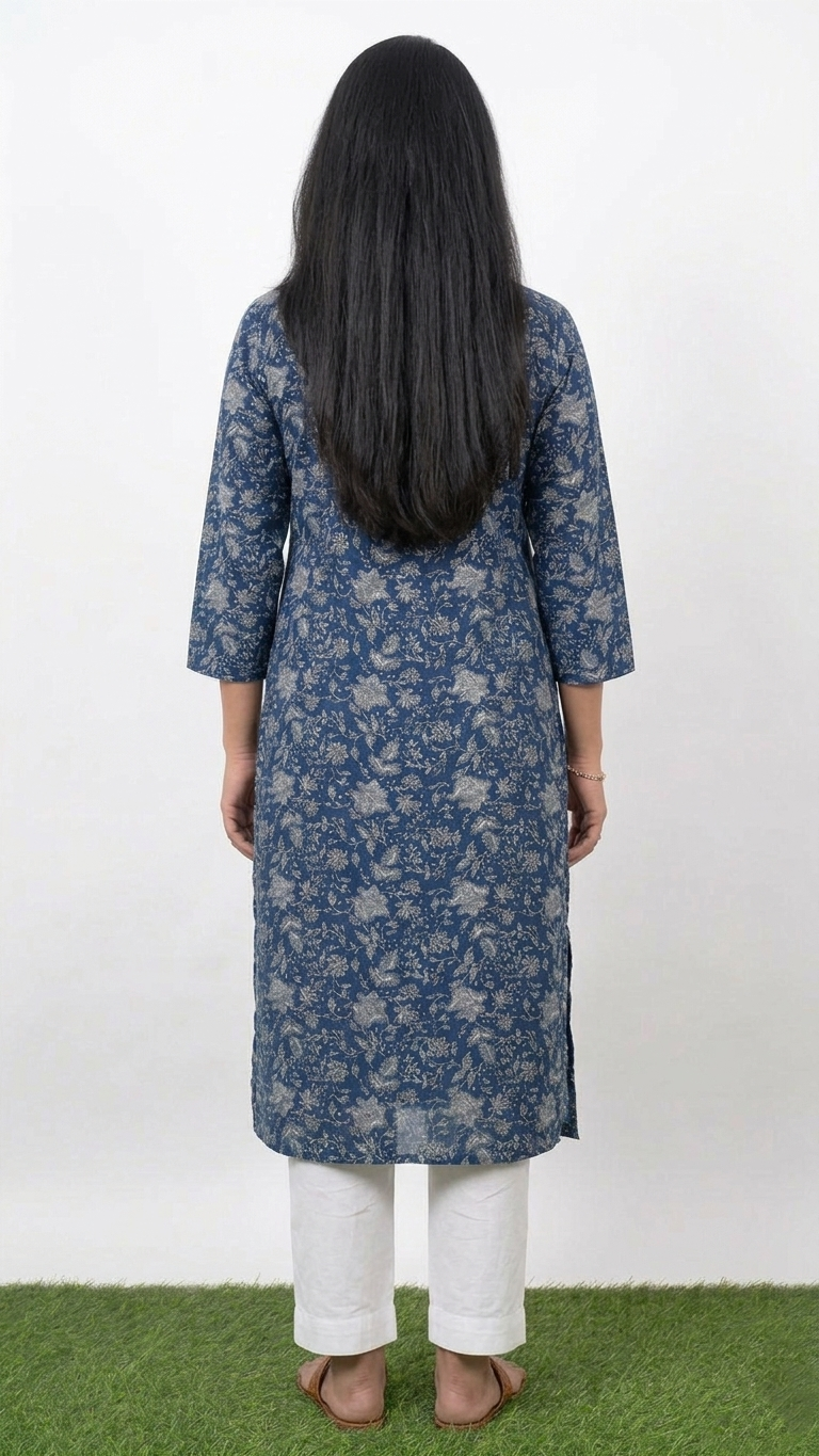 Botanical Grace: The Essential Floral Kurti