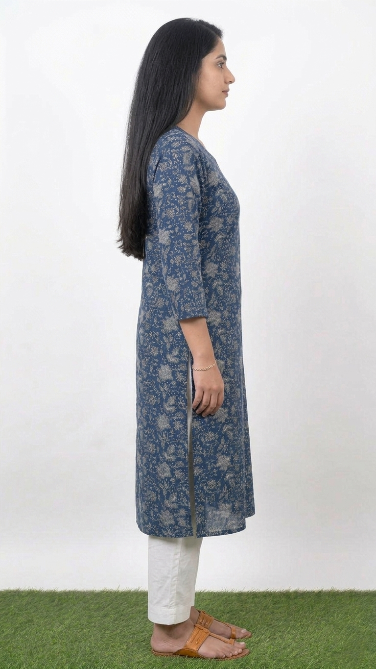 Botanical Grace: The Essential Floral Kurti - Image 4