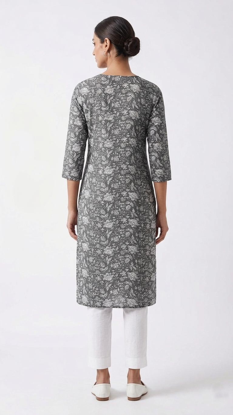 Botanical Grace: The Essential Floral Kurti - Image 7