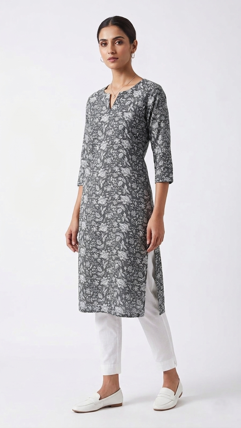 Botanical Grace: The Essential Floral Kurti - Image 6