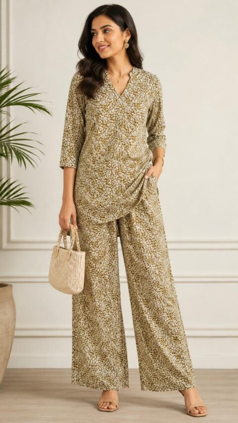Contemporary Co-Ord Sets: Abstract vs. Fine Dabu-Style Prints - Image 6