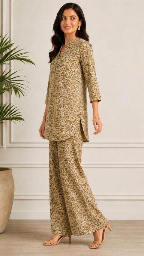 Contemporary Co-Ord Sets: Abstract vs. Fine Dabu-Style Prints - Image 7
