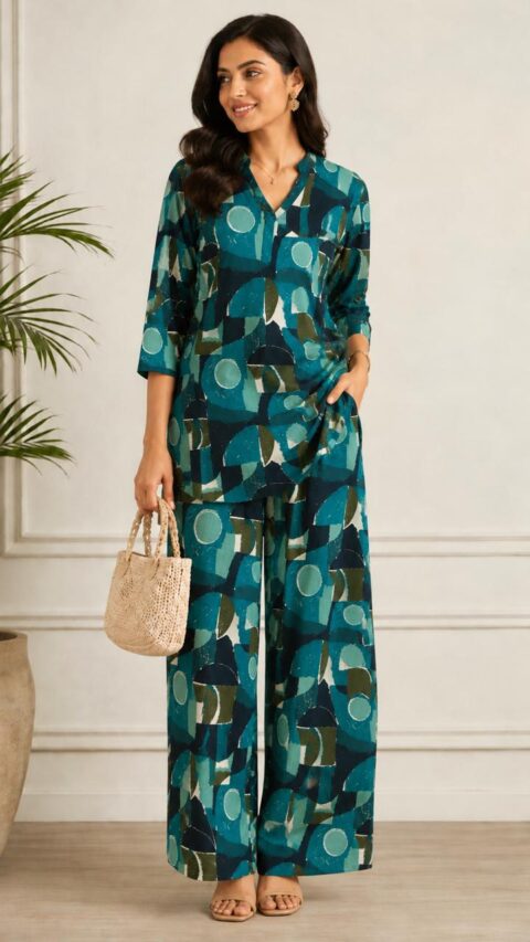 Contemporary Co-Ord Sets: Abstract vs. Fine Dabu-Style Prints