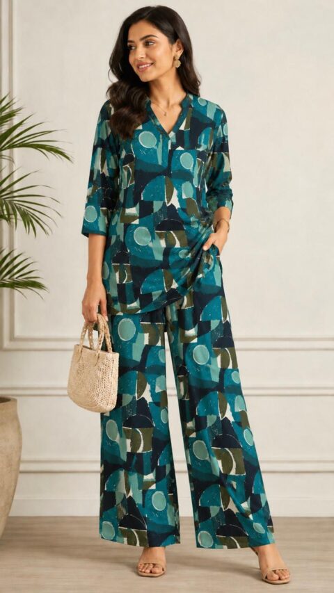 Contemporary Co-Ord Sets: Abstract vs. Fine Dabu-Style Prints