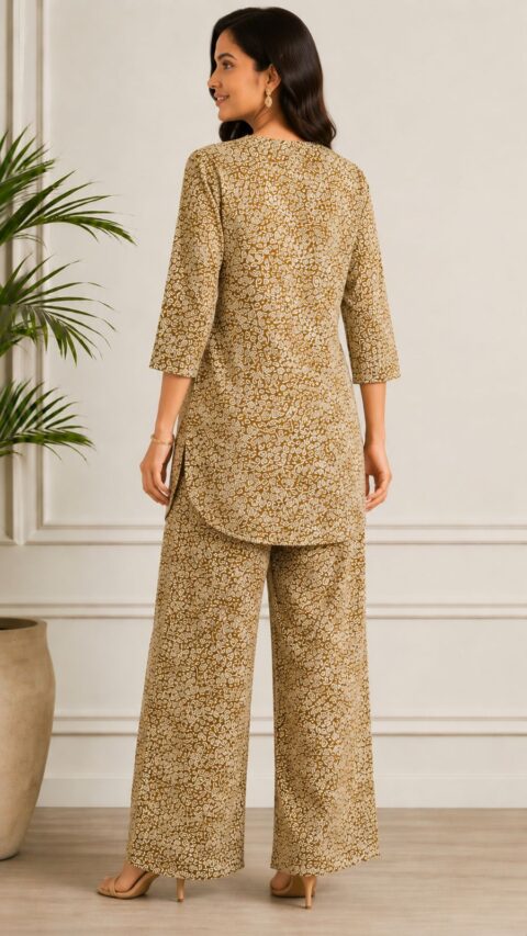 Contemporary Co-Ord Sets: Abstract vs. Fine Dabu-Style Prints - Image 9