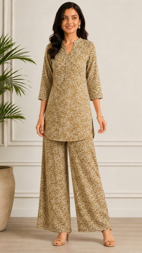 Contemporary Co-Ord Sets: Abstract vs. Fine Dabu-Style Prints - Image 10