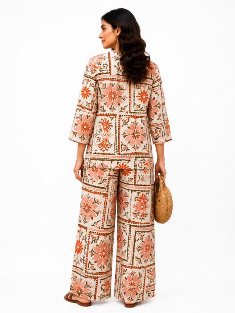 Breezy Boho: Floral Rayon Print Co-ord Set